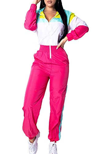 BISKAMY Jumpsuit Damen Sommer Trainingsanzug Jogginganzug Damen Overall Sportanzug Sportbekleidung Freizeitanzug von BISKAMY