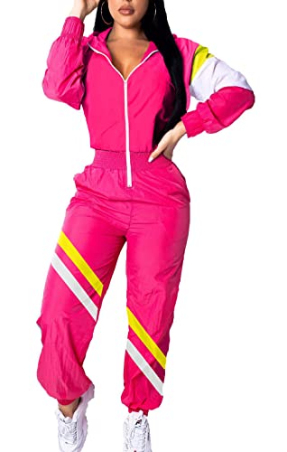 BISKAMY Jumpsuit Damen Sommer Trainingsanzug Jogginganzug Damen Overall Sportanzug Sportbekleidung Freizeitanzug von BISKAMY