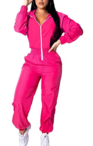 BISKAMY Jumpsuit Damen Sommer Trainingsanzug Jogginganzug Damen Overall Sportanzug Sportbekleidung Freizeitanzug von BISKAMY