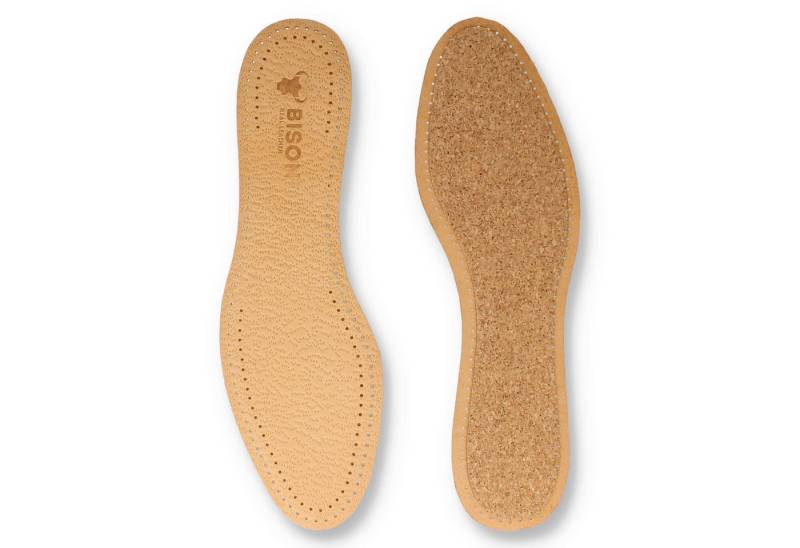 BISON Real Leather Einlegesohlen BISON Einlegesohlen mit Kork (Set, 6-tlg., 1 Paar), mit Pekari Leder Optik von BISON Real Leather