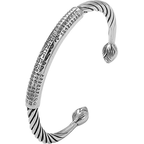 Armbänder Armband Armreif Herren Damen Neues Einfaches Buddhistisches Tibetisches Sechs-Zeichen-Mantra-Handgeschnitztes Lotus-Armband Für Männer Und Frauen, Exquisit Und Armbänder Armband Armreif Herren Damen Neues Einfaches Buddhistisches Tibetisches Sechs-Zeichen-Mantra-Handgeschnitztes Lotus-Armband Für Männer Und Frauen, Exquisit Und von BISONBLUE