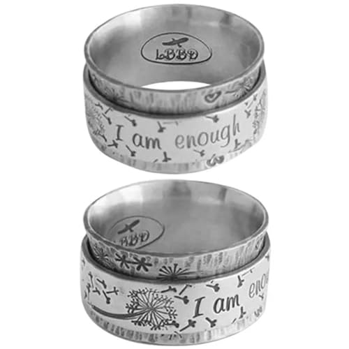 BISONBLUE Ringe Damen Damenschmuckring Rings Herren Geschenk Ich bin genug für die Punk-Party BISONBLUE Ringe Damen Damenschmuckring Rings Herren Geschenk Ich bin genug für die Punk-Party von BISONBLUE