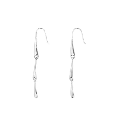 Ohrringe Damen Ohrstecker Ohrhänger Modische 925 Geschenk Für Frauen Freundin Mädchen Geometrie-Wassertropfen-Ohrring Für Damen, Büro, Xzbt1569-Sv von BISONBLUE