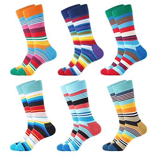 BISOUSOX Herren Socken Bunt 39-46 Lustige Socken Herren Motive Klassische Strümpfe Modische Socken für Männer Geschenk für Eltern Liebhaber Freunde von BISOUSOX