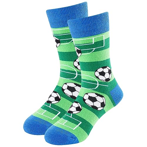 BISOUSOX Kinder Socken Jungen Mädchen Bunte Socken Baumwolle Sport Atmungsaktiv Lustige Socken Schulkind Socken Pizza Ei Geschenk für Kinder von BISOUSOX