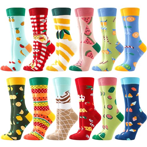 BISOUSOX Lustige Socken Damen Strümpfe Damen Baumwolle Socken Lustig Bunte Socken Geschenk für Frauen 36-40 von BISOUSOX