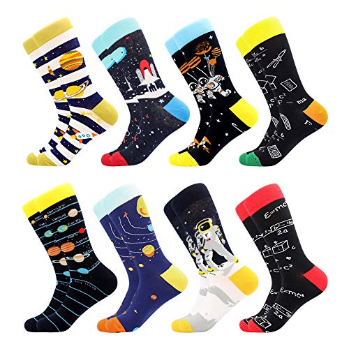 BISOUSOX Lustige Socken Herren 39-46 Geschenk für Männer Baumwolle Bunte Socken Lustig Strümpfe Mehrfarbig Fun Gemusterte Socken Geburtstagsgeschenk von BISOUSOX