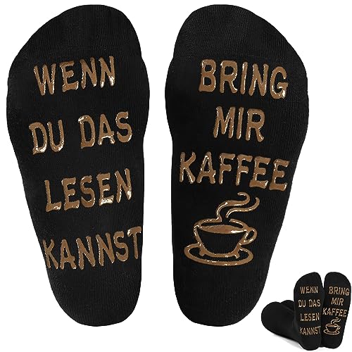 BISOUSOX Lustige Socken Herren Baumwolle Socken Wenn Du Das Lesen Kannst Atmungsaktiv für Männer Geschenke für Bier Whisky Kaffeeliebhaber Weihnachtsstrumpf Geburtstag Neujahr von BISOUSOX