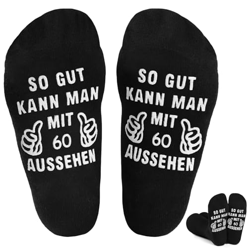 BISOUSOX Lustige Socken Herren Baumwolle Socken Papa und Opa Socken Geschenke für Männer 50 60 Jahre Alt von BISOUSOX