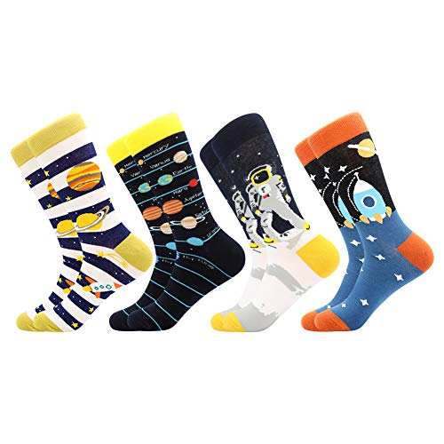 BISOUSOX Herren Socken Bunt 39-46 Lustige Socken Herren Motive Klassische Strümpfe Modische Socken für Männer Geschenk für Eltern Liebhaber Freunde von BISOUSOX