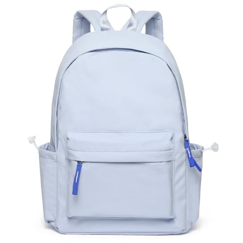 BITUOR Schulrucksack Mädchen, Rucksack Schule Teenager, Schultasche Damen, Tagesrucksack mit Laptopfach, Wasserabweisende Schulranzen, Unisex School Backpack für Ausflüge, Uni, Schule (Blau) von BITUOR