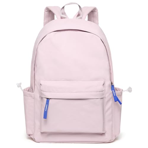 BITUOR Schulrucksack Mädchen, Rucksack Schule Teenager, Schultasche Damen, Tagesrucksack mit Laptopfach, Wasserabweisende Schulranzen, Unisex School Backpack für Ausflüge, Uni, Schule (Hell lila) von BITUOR