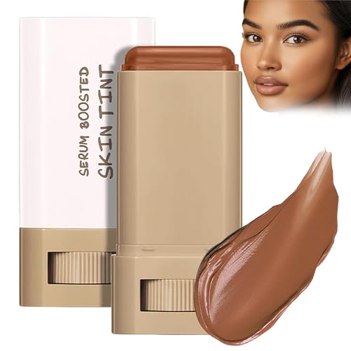 Foundation Stick Beauty Balm Serum Boosted Skin Tint, Splendor Serum Boosted Skin Tint Balm, Solid Tinted Moisturizing Ser um Contour Stick Foundation Face Sti ck für Frauen (3#) von BIUBIULOVE
