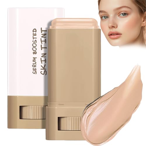 Foundation Stick Beauty Balm Serum Boosted Skin Tint, Splendor Serum Boosted Skin Tint Balm, Solid Tinted Moisturizing Ser um Contour Stick Foundation Face Sti ck für Frauen (4#) von BIUBIULOVE