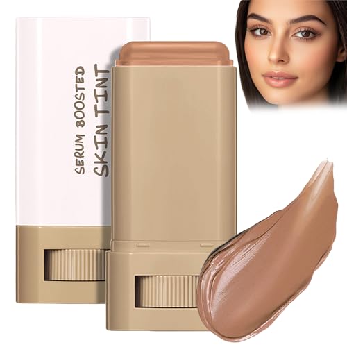 Foundation Stick Beauty Balm Serum Boosted Skin Tint, Splendor Serum Boosted Skin Tint Balm, Solid Tinted Moisturizing Ser um Contour Stick Foundation Face Sti ck für Frauen (6#) von BIUBIULOVE