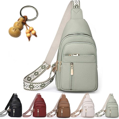 Wbougisay Umhängetasche, Wbougisay Umhängetasche Für Damen, Große Umhängetaschen, Diebstahlsichere Umhängetasche In Volltonfarbe Für Die Tägliche Reise (Grün) von BIUBIULOVE