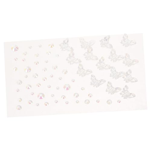 BIUDECO 1blatt Selbstklebende Gesichts Edelsteine Glitzernde Augen Schmuck Aufkleber Für Festivals Partys Und Make-up Mit Verschiedenen Designs Einfache Anwendung Und Langlebig von BIUDECO