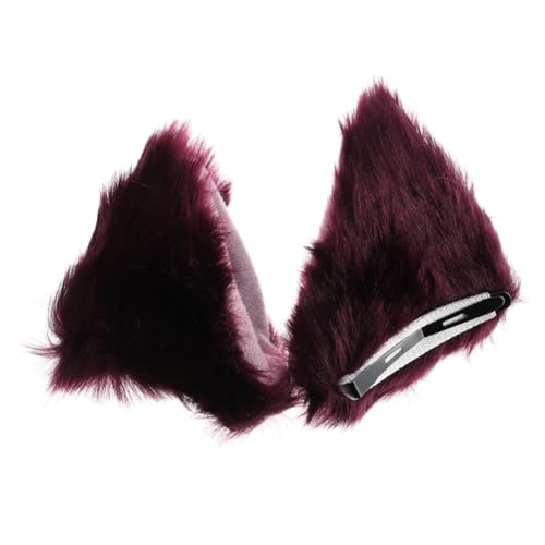 BIUDECO 1paar Plüschige Katzenohren Haarclips Lustige Haarschmuck Für Halloween Kostümpartys Leichte Und Bequeme Haarspangen Für Cosplay Farbe Zufällig von BIUDECO