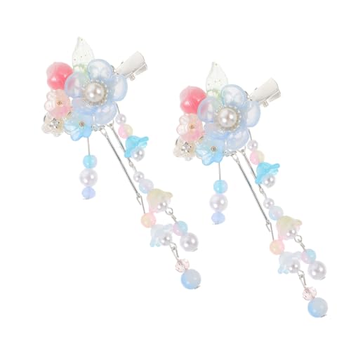 BIUDECO Chinesische Blumen-haarspange Mit Quaste Für Damen Haarschmuck Aus Sicherem Material Leicht Zu Tragen Für Alltag Und Partys von BIUDECO