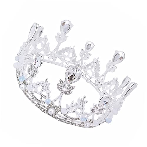 BIUDECO 1 Stück Kinderkrone Kinderkrone Kinder Für Mädchen Krone Prinzessin Tiara Für Frauen Krone Kopfschmuck Kinder Geburtstagskrone Geburtstag Tiara Prinzessin Krone Silberlegierung von BIUDECO