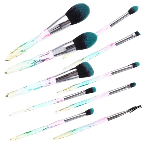 BIUDECO 10 Stück Teiliges Kosmetikset Langlebiger Foundation Pinsel Lidschatten Pinsel Geeignet für Makeup und Anfänger mit Hochwertigem Faserhaar für Makelloses Schminken von BIUDECO