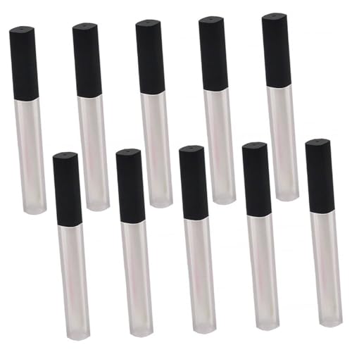 BIUDECO 10 Stück Teiliges Lippenstiftbehälter Mattierte Quadratische Leere Lip Gloss Tubes Auslaufsicher Kompakt für DIY Lippenbalsam und Kosmetikproben von BIUDECO
