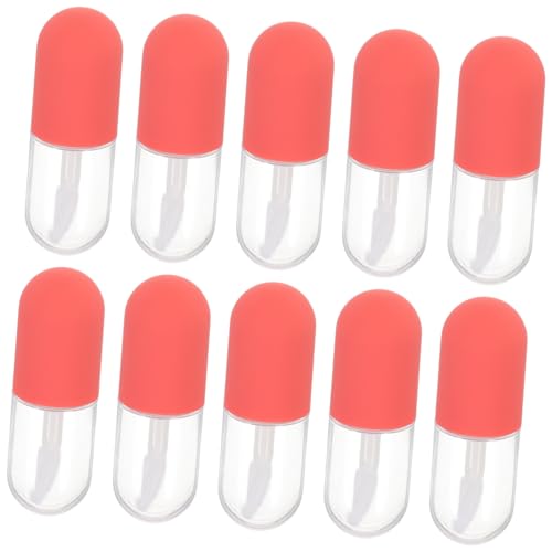 BIUDECO 10 Stücke Leere Lipgloss Tuben 4.5ml Nachfüllbar für Selbstgemacht Lippenstift Tragbare Kosmetikflasche für Frauen und Mädchen von BIUDECO
