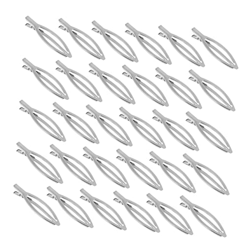BIUDECO 100stücke Edelstahl Haarspangen Im Blattdesign Geometrische Minimalistische Haarclips Für Damen Eleganter Und Langlebiger Duckbill-haarklammer Für Jeden Anlass von BIUDECO