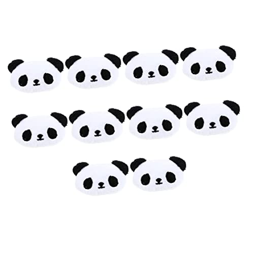 BIUDECO 10 Stück Panda-Haarnadel Panda-Haar-Accessoires Baby-Haarspangen Baby-Geschenke Haarklammern Für Mädchen Plüschtier Geschenke Kinder-Kopfschmuck Flanell Weißes Stirnband von BIUDECO