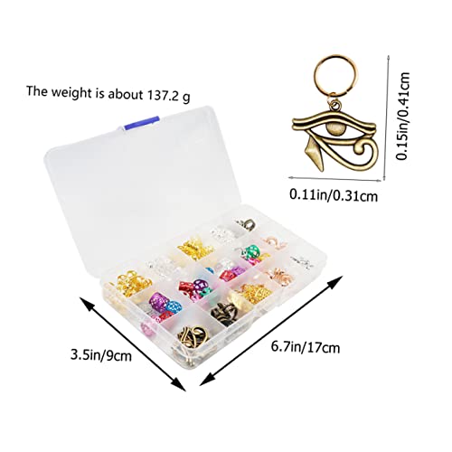 BIUDECO 116 Stück Teiliges Dreadlock Schmuck Bunte Haarringe und Haarperlen für Zöpfe Leichtes Haar Schmuck Accessoire Vielseitig Einsetzbar für Partys Hochzeiten und Alltag Komfortabel von BIUDECO