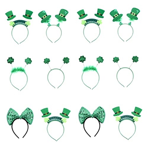 BIUDECO 12stücke Grünes Stirnband Für Patrick's Day Dekorative Kopfbedeckung Für Und Festlichkeiten Perfektes Accessoire Für Partys Und Feiern von BIUDECO