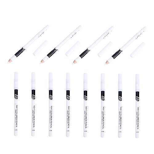 BIUDECO 12st Eyeliner-stift Super Dünner Eyeliner Tattoo-liner Machischer Eyeliner Weiß Flüssiger Brauenstift Augenaufheller-stick Augen-make-up-kit Aufhellung Lippenstift Holzstange Damen von BIUDECO