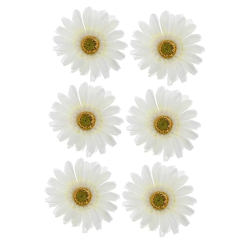 BIUDECO Braut Haarspange 12 Stück Sonnenblumen-Seitenclip-Haarspangen Für Haarschmuck Für Frauen Braut-Kopfbedeckung Sonnenblumen-Alligator-Haarspangen Künstliche Blumenhaarnadeln von BIUDECO