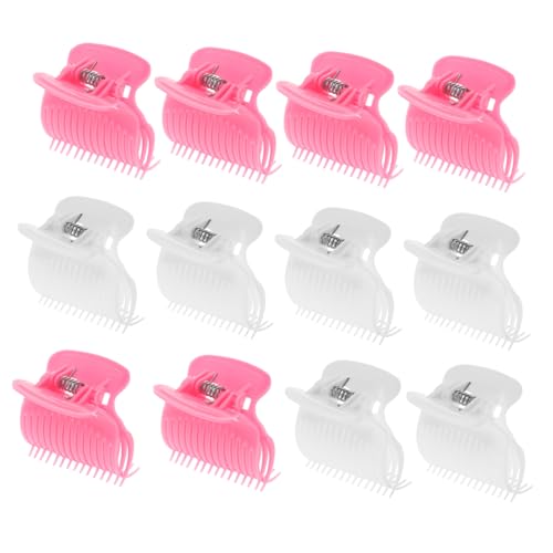 BIUDECO 12 Stück Teiliges Haarklammern für Lockenwickler Hitzebeständige Styling Clips zum Sicheren Fixieren von Haarpartien für Frauen und Mädchen Leicht und Portabel für Reise und von BIUDECO