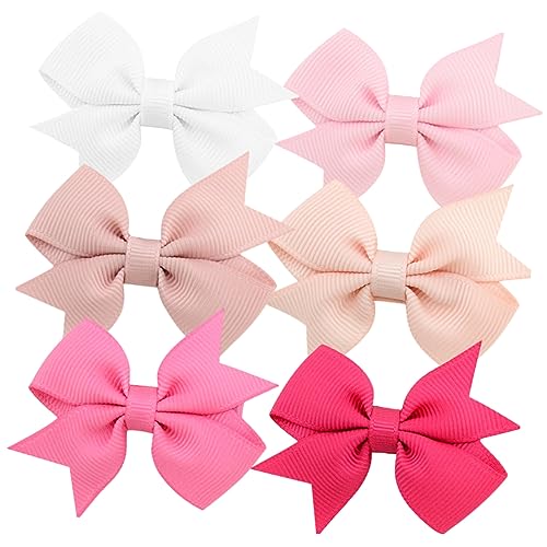 BIUDECO 12 Stück Teiliges Kleine Haarschleifen für Mädchen Handgefertigte Hautfreundliche Haarspangen Langlebig Haarschmuck Accessoires für Junge Mädchen für Geburtstage und Festtage von BIUDECO