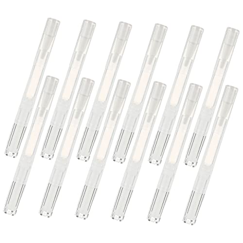 BIUDECO 12St Nagel Spinner leere Lippenbalsamtuben Lip Plumper Gloss klar kosmetikbehälter cosmetic container Behälter für Nagelernährungsöl transparente Ölstifte für die Nagelernährung von BIUDECO