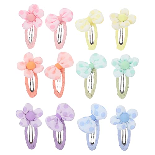 BIUDECO 12stücke Bunte Haarclips Mit Blumen Und Schleife Für Mädchen Niedliche Haarschmuck Für Kleinkinder Und Kleine Mädchen Geeignet Für Feines Und Dickes Haar Vielseitige von BIUDECO
