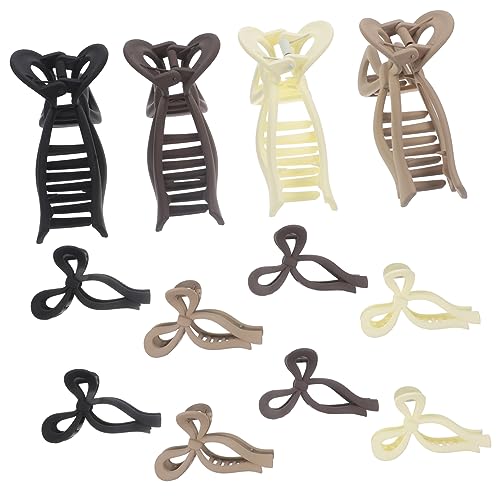 BIUDECO 12stücke Große Haarklammern Mit Schleife Haarspangen Für Damen Accessoires Für Dickes Haar Rutschfeste Haar-klammern Praktisches Styling-zubehör Für Frauen von BIUDECO
