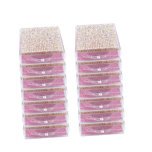 BIUDECO 12stücke Wimpernetui Mit Fenster Für Wimpernaufbewahrung Wimpern-organizer Mit Wimpernablage Kompakt Und Leicht Zu Transportieren von BIUDECO