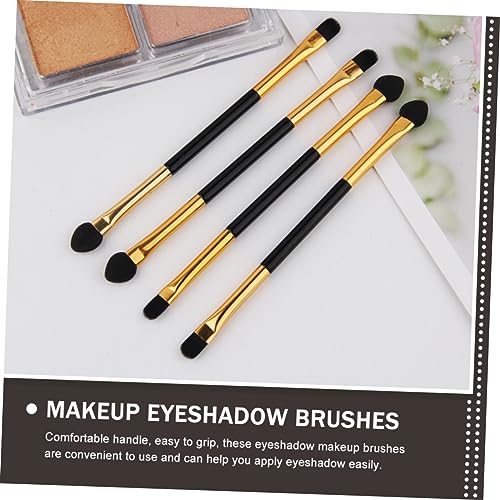 BIUDECO 15 Stück Teiliges Lidschatten Make Up Pinselset Doppelseitig Tragbar Vielseitig für Augen Lippen Nase Geeignet für Reisen Partys und Professionelle Anwendung von BIUDECO