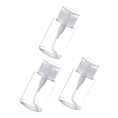 BIUDECO 150ml Leere Verschließbare Pumpe Flasche 3 Stück Tragbare Druckflasche für Make Up Entferner Reisebehälter von BIUDECO