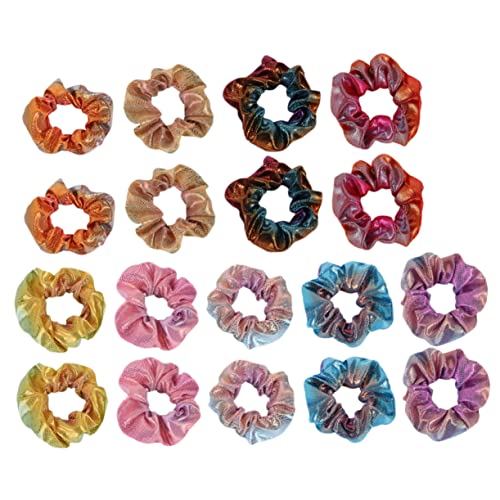 BIUDECO 18 Stk Haar Ring Mit Verlauf Haargummis Für Mädchen Elastische Haargummis Für Weihnachten Haargummis Mit Farbverlauf Scrunchie in Bonbonfarbe Pferdeschwanz Tie-dye Frau von BIUDECO