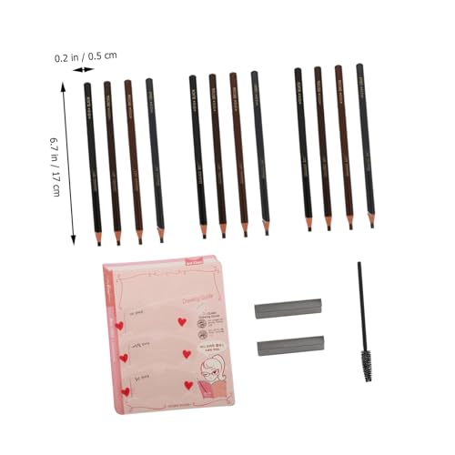 BIUDECO 1Satz Augenbrauenstift Teilig für Mädchen Charmante Augenbrauenstifte Vielseitig Einsetzbar als Eyeliner Lidschatten und Highlighter Einfach zu Bedienen Hochwertiges von BIUDECO