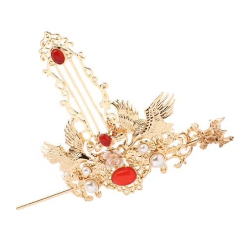 BIUDECO Retro Haarkranz Mit Haarstab Chinesische Haaraccessoires Stilvolles Haarschmuck Damen Und Mädchen Vintage-stil Haarpins Zur Individuellen Frisurgestaltung von BIUDECO