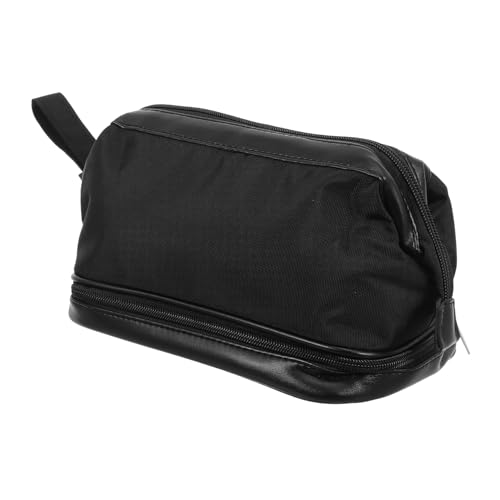 BIUDECO 1Stück Doppelschichtige Aufbewahrungstasche für Männer Tragbare Makeup Bag für Geschäftsreisen aus Strapazierfähigem Sicher und Praktisch Elegantem von BIUDECO