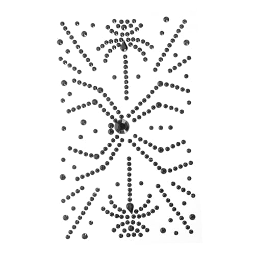 BIUDECO 1blatt Rhinestone Gesicht Aufkleber Für Festivals Selbstklebende Glitzersteine Mit Gothic Design Für Halloween Und Bühnenauftritte Einfache Anwendung Langlebig Und von BIUDECO