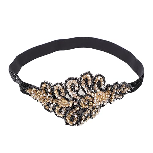 BIUDECO Vintage Flapper Stirnband mit Strass Einheitsgröße Retro Kopfschmuck für für Karneval und Kostümpartys Stück Jahre Inspiriert Glamouröse Haaraccessoires von BIUDECO