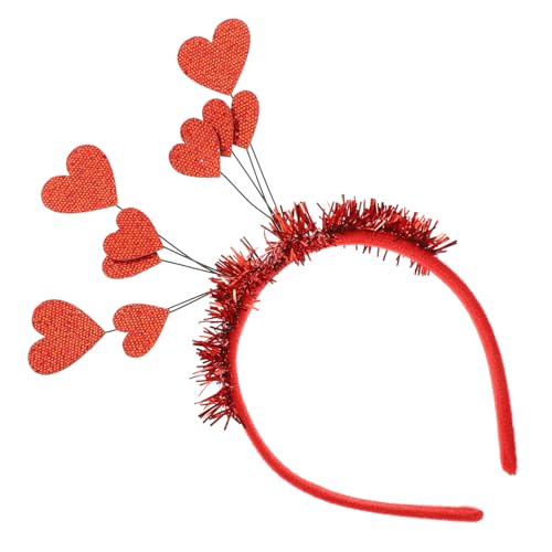 BIUDECO 1stück Herz Haarschmuck Haarreif Für Valentinstag Party Roter Haarband Mit Herzen Für Feierliche Anlässe Ihre Frisur Zu Verschönern von BIUDECO