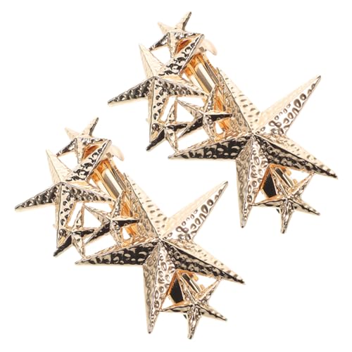 BIUDECO 2stücke Teiliges Dekorativen Fünfzackigen Haarnadeln Langlebigem Legierungsmaterial Stilvolle Unregelmäßige Haaraccessoires Für Und Mädchen Für Hochzeiten Und Alltag von BIUDECO