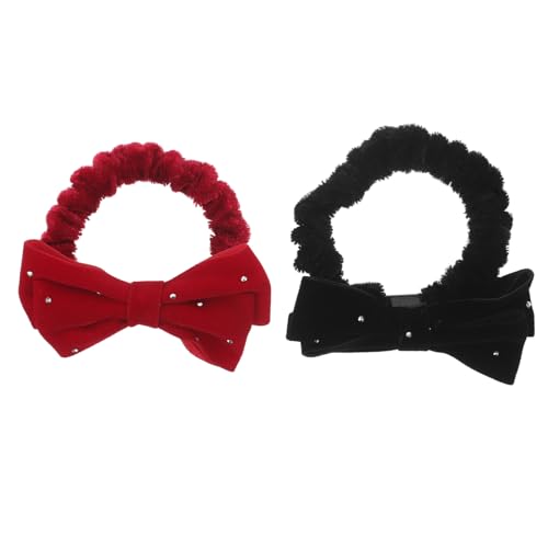 BIUDECO 2stücke Haargummis Für Kleinkinder Mit Schleife Aus Strapazierfähigem Bequeme Haarbänder Für Junge Mädchen Haarschleifen Mädchen Passend Für Verschiedene Frisuren Und von BIUDECO